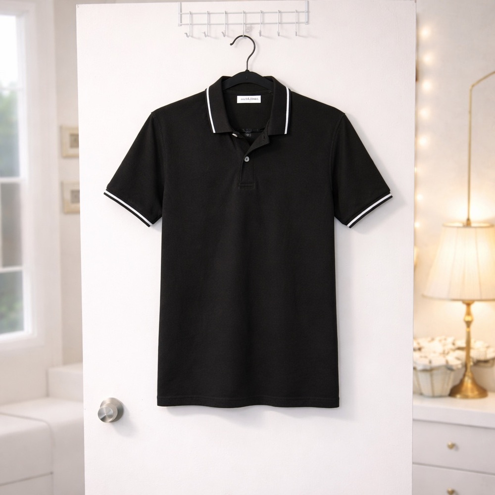✨ Jack & Jones Cotton Blend Polo Shirt – Minimalist Style Size L